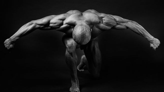 Bodybuilder féminin sous stéroïdes